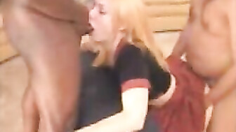 Submissive Wife Fucked by a Group of Black Bulls