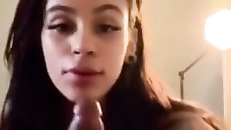 Pretty latina sucking bbc