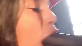 Pretty latina sucking bbc