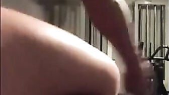 Horny brunette enjoying fucking at the Gym