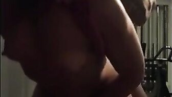 Horny brunette enjoying fucking at the Gym