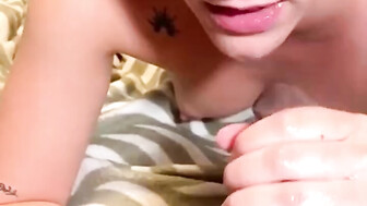 Great black cock sucking skills… nice and deeep