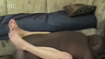 Cuckold White Wife Fucks That BBC in Front of her Cuck Hubby