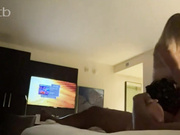 Young Blonde Wife does her BBC Boyfriend in a hotel room and gets a facial