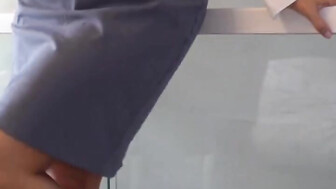 White whore warming up before BBC