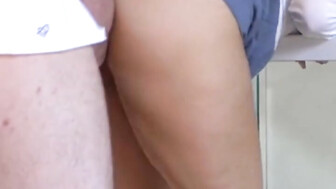 White whore warming up before BBC