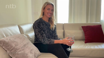 Beautiful blonde girl meeting huge black guy