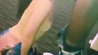 On her knees sucking BBC sloppy