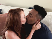 Redhead cuckold white milf takes fresh bbc bareback in her hairy pussy