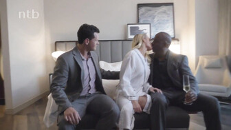 Blonde Hotwife Fucking Her Black Lover and Her Husband
