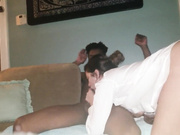 Hot white girl rides huge black cock