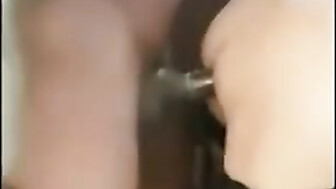 Hubby surprised by wife's huge orgasm with BBC