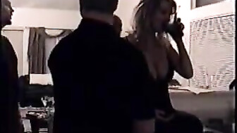 Cuckold Watches Hotwife Pull a Train Of BBC