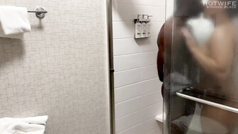 Black Bred in the shower