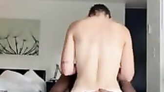 PAWG Wife Riding BBC in Hotel Room and Films it For Her Hubby