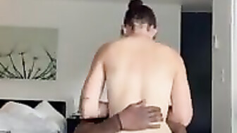 PAWG Wife Riding BBC in Hotel Room and Films it For Her Hubby