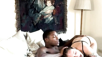 Thick ass nymph get her pussy fucked by BBC