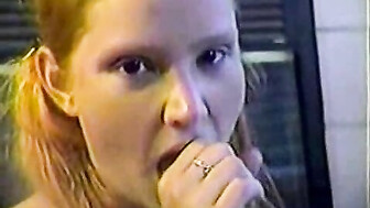 OLD VIDEO FROM THE 90's ----------        Young Redhead Gets BBC