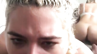 Blonde PAWG Sucks BBC Until is Busts