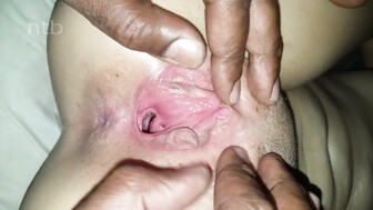 Black stud fucks meaty white pussy bareback and fills her with cum