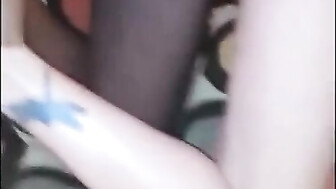 Slim white girl loves his fat black dick