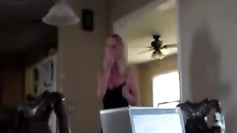 Good- Looking Blonde Slut Wife Fucking Her Black Bull