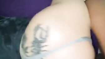 PAWG taking crazy BBC backshots