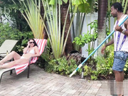 Cuckold white milf takes fresh black buck's bbc creampie inside