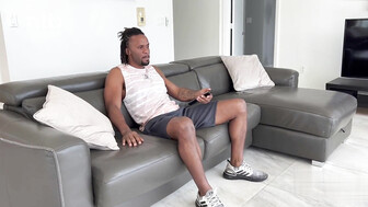 Blonde Hotwife Fucking Her Black Lover Hard and In Front of The Window