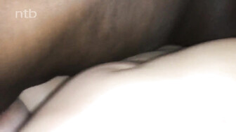 Freshly married busty white babe gets that bbc creampie once again