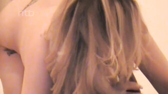 Sexy Blonde Wife Sucking and Fucking Her Black Bull and Getting a Creamy