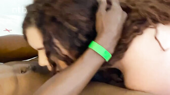 Curvy redhead chick gets BBC gangbang