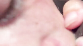 Black cock sloppy head & ball slurping