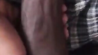 Big black cock handjob
