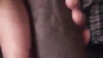 Big black cock handjob