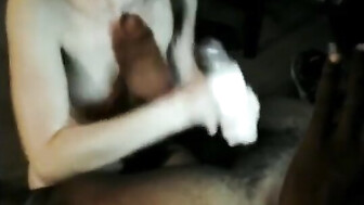 Wife Cuckolds Her Husband with Two Black Men at Home