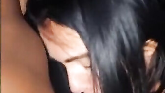 Wife Her Black Bull and Her Husband having a Very Hot Cuckold Threesome