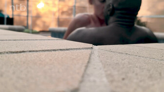 Blond cuckold white wife makes love with her endowed black lover