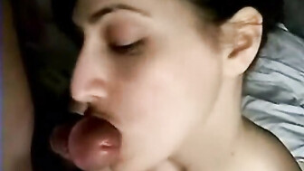 Girlfriend Fucks and Sucks Her Boyfriend's Friend