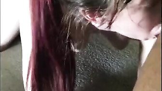 Slim Hot Wife Spit Roasted by two black men