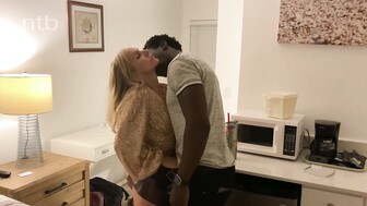 Hung black stud creampies petite cuckold white wife's pussy