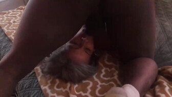 Hubby films wife having fun with her black bull