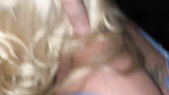 Blonde wife sucking me dry