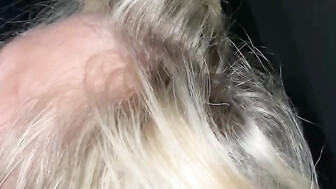 Blonde wife sucking me dry