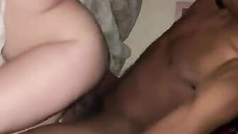 Sexy Blonde Getting Fucked Hard by a Young Black Man and She Loves It