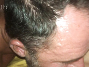 Stunning MILF orgasms with her love, husband cleans her up & she goes back for more