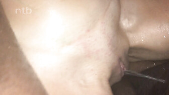 Stunning MILF orgasms with her love, husband cleans her up & she goes back for more
