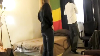 She brought her cuck along