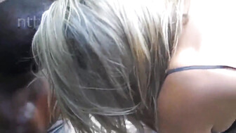 Slut Rachael-Fucked and Creampied in a Field by Her Black Lover