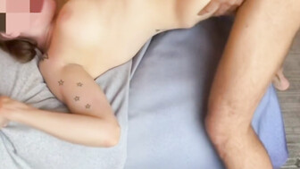 Endowed lover fucks and creams that gorgeous cuckold white wife